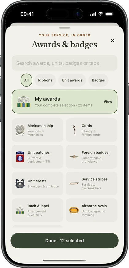 Browse the awards and badges catalog
